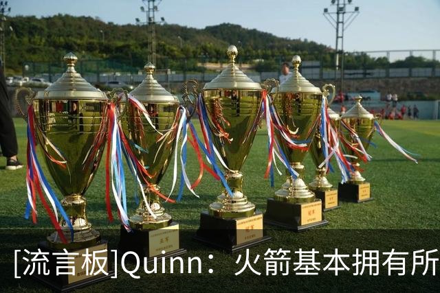 [流言板]Quinn：火箭基本拥有所需的一切，未来取决于合适的核心球员